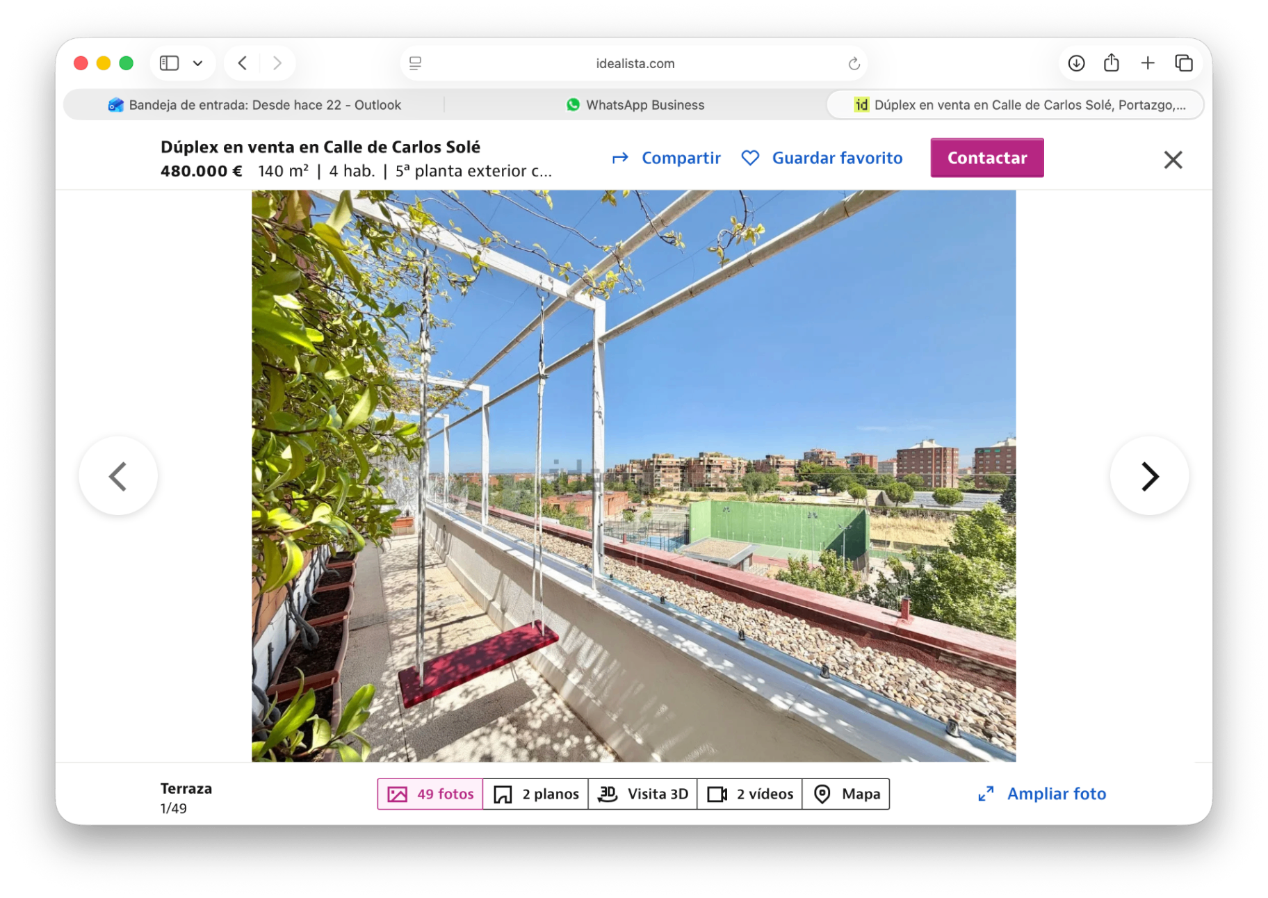 Calle de Carlos Solé · Dúplex reformado de 140 m² con espectacular terraza y vistas panorámicas al skyline de Madrid · vivienda en venta en Madrid · Yolanda González