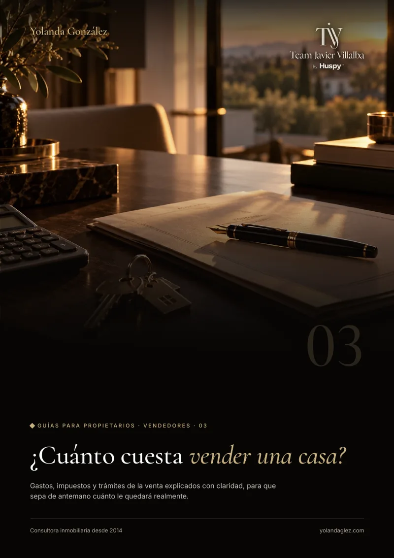 Portada de la guía ¿Cuánto cuesta vender una casa? La guía clara y sin sorpresas para propietarios