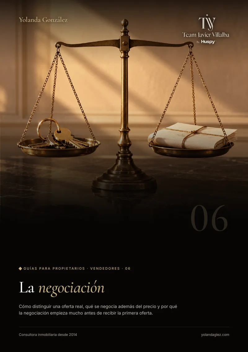 Portada de la guía La negociación: cómo vender su vivienda en las mejores condiciones