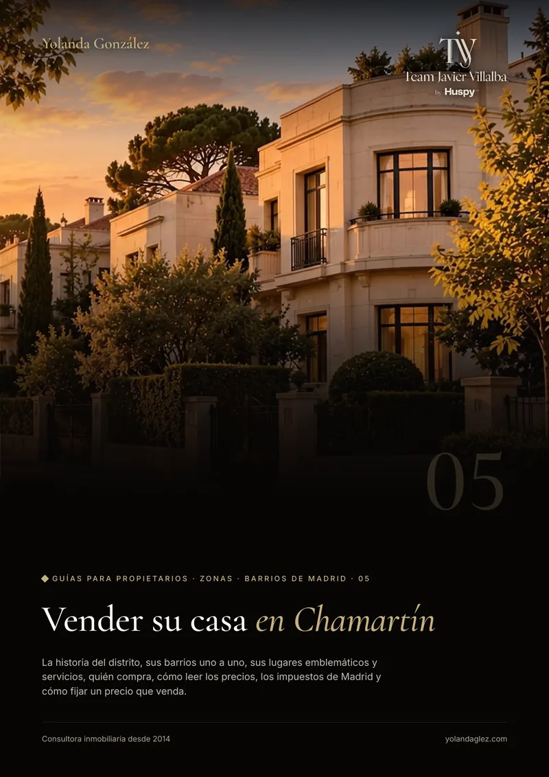 Portada de la guía Vender en Chamartín: historia, barrios, servicios, el comprador y cómo fijar el precio