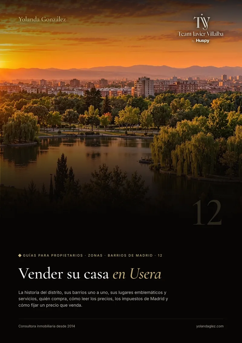 Portada de la guía Vender en Usera: historia, barrios, servicios, el comprador y cómo fijar el precio