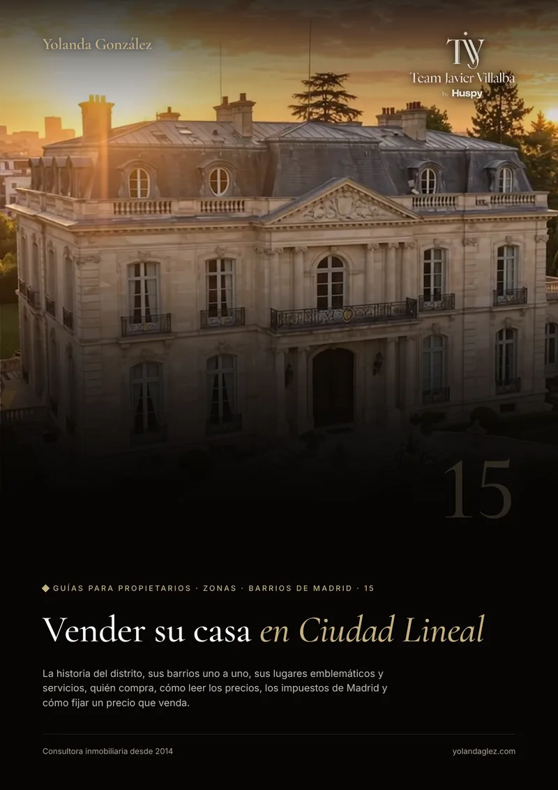 Portada de la guía Vender en Ciudad Lineal: historia, barrios, servicios, el comprador y cómo fijar el precio