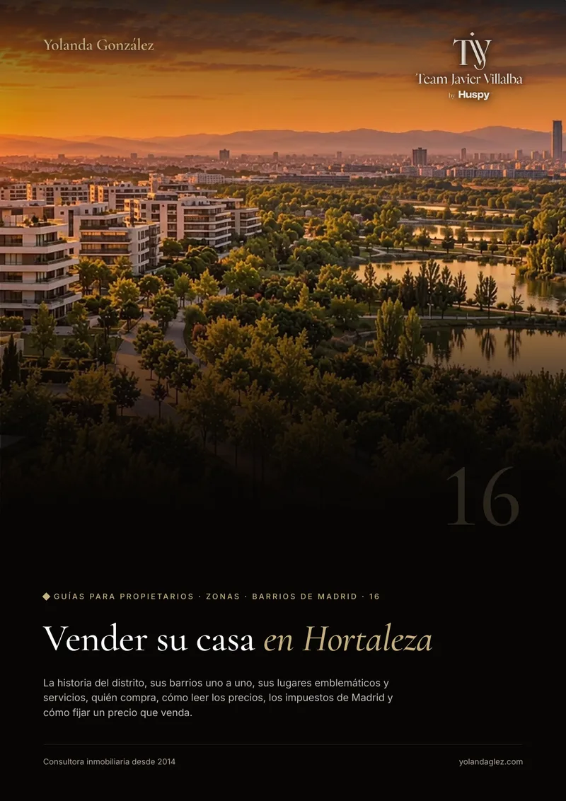 Portada de la guía Vender en Hortaleza: historia, barrios, servicios, el comprador y cómo fijar el precio