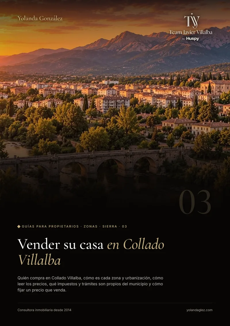 Portada de la guía Vender en Collado Villalba: el comprador, las zonas, los impuestos locales y cómo fijar el precio