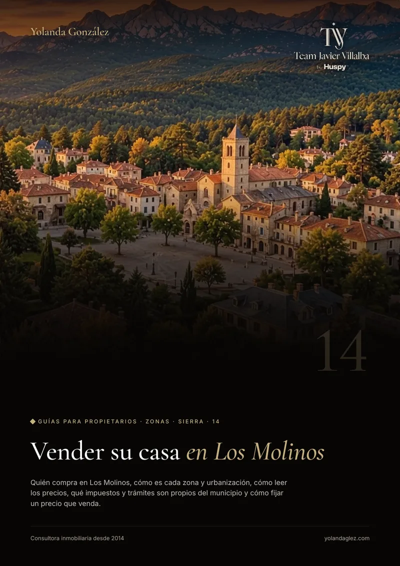 Portada de la guía Vender en Los Molinos: el comprador, las zonas, los impuestos locales y cómo fijar el precio